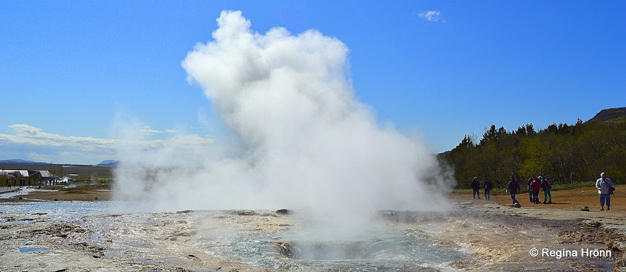 Strokkur - steam after an eruption