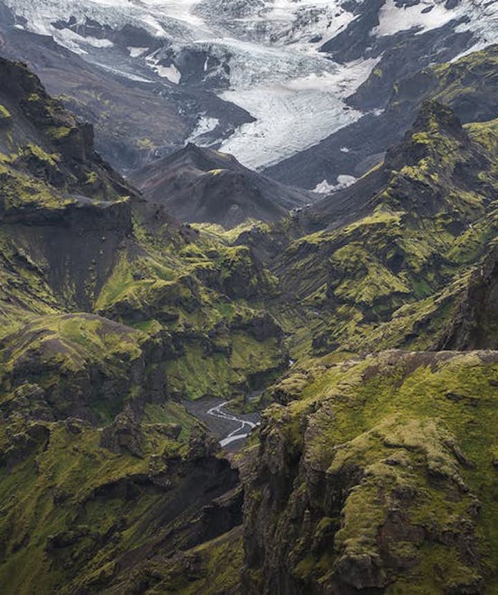 When hiking the Highlands of Iceland in summer, expect some incredible views of volcanoes and glaciers.