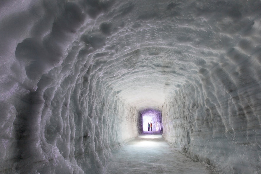 Not all ice caves in Iceland are naturally formed.