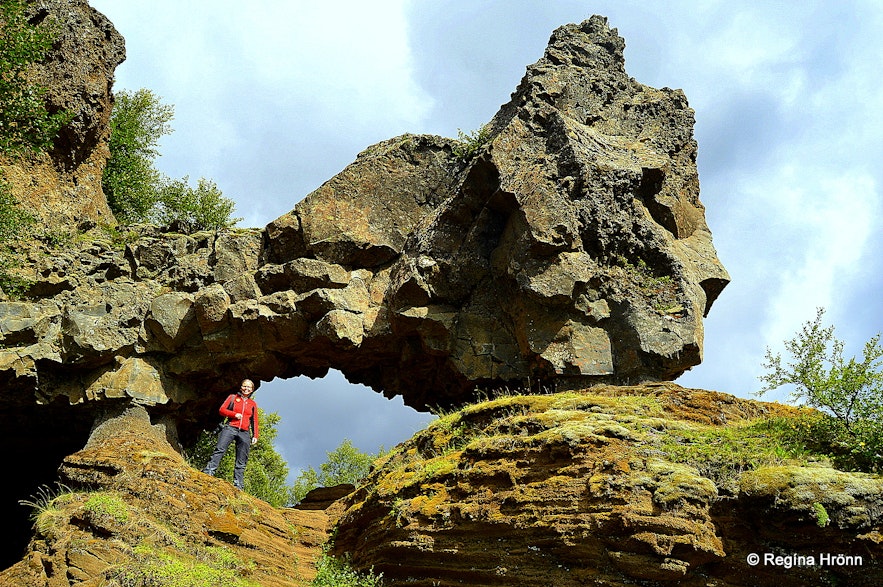 Gjáin rock formations in Þjórsárdalur valley