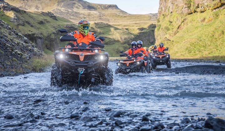 Hop on an ATV in Iceland and explore the rugged terrain of the South Coast.