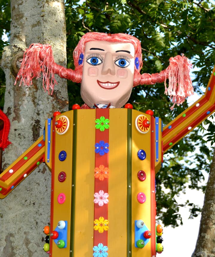 Colourful Fairytale Figures in Akureyri in North-Iceland