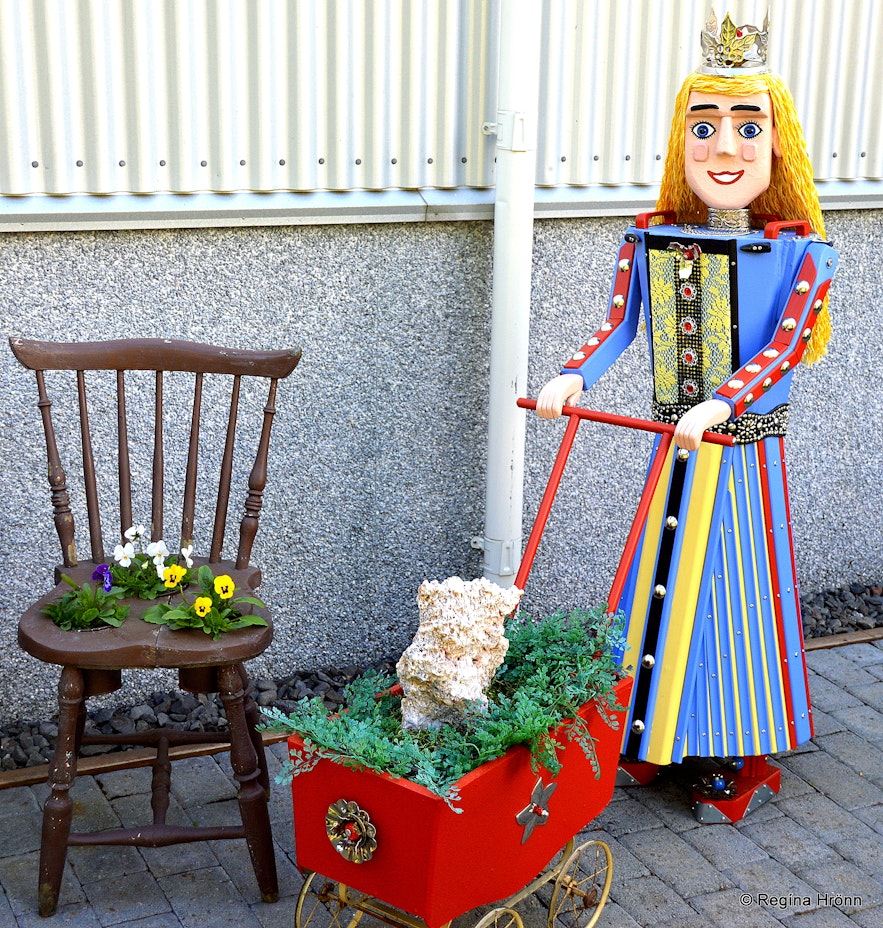 Colourful Fairytale Figures in Akureyri in North-Iceland