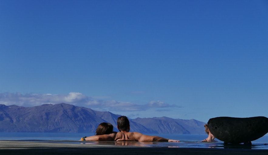 The Geosea Sea Baths provide some wonderful views of north Iceland.