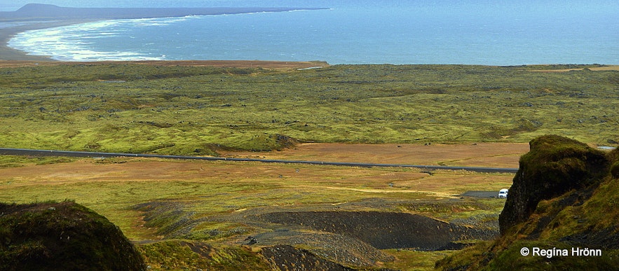 The view from Rauðfeldsgjá gorge Snæfellsnes