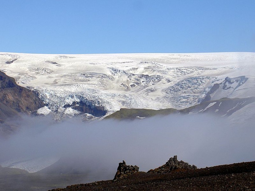ธารน้ำแข็งมิร์ดาลสโจกุลในประเทศไอซ์แลนด์,โดย Chris 73 จาก Wikimedia Commons.