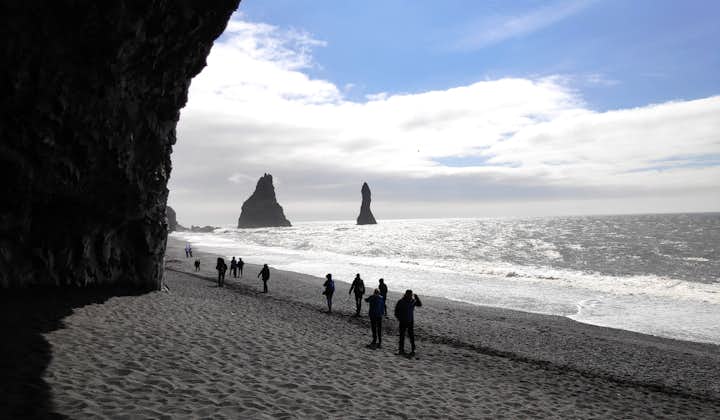 8 Hour South Iceland Tour of Waterfalls, Black Sand Beaches, Vik & Dyrholaey in a Luxury Mercedes Be