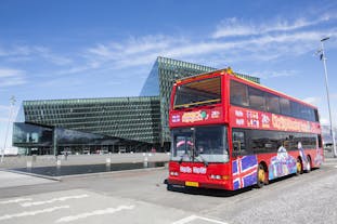 This bus will take you around Reykjavik with your 24-hour bus pass.