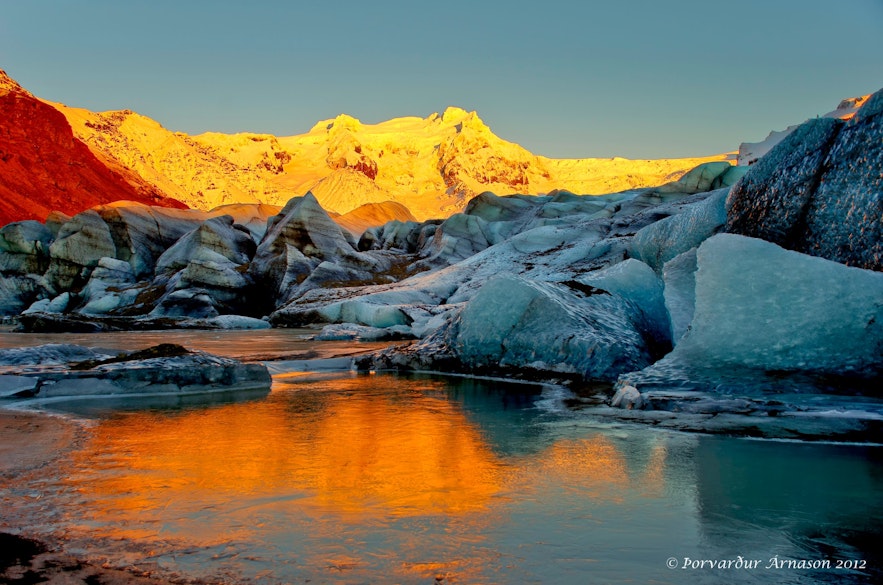 Der Gletscher Svínafellsjökull