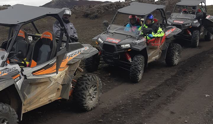 Buggies are a fun way to reach Landmannalaugar's hot springs in Iceland's Highlands in summer.