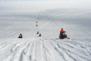 Thrilling 2.5-Hour Into the Glacier Snowmobile and Ice Cave Tour