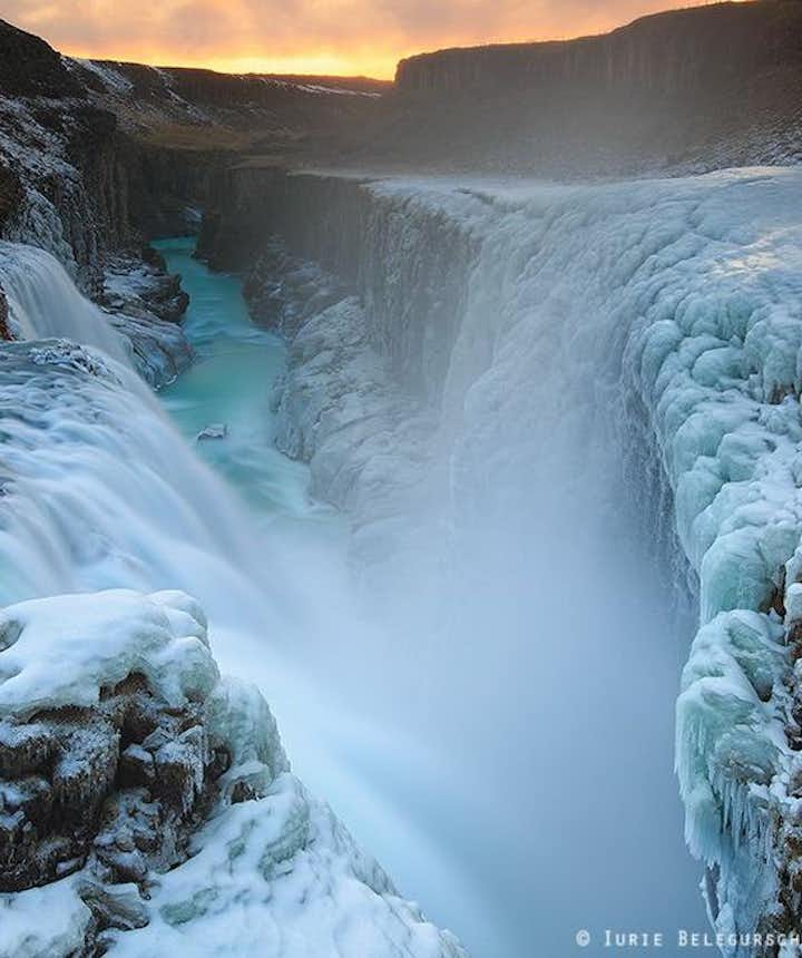 Gullfoss waterfall in Iceland has no entry fee