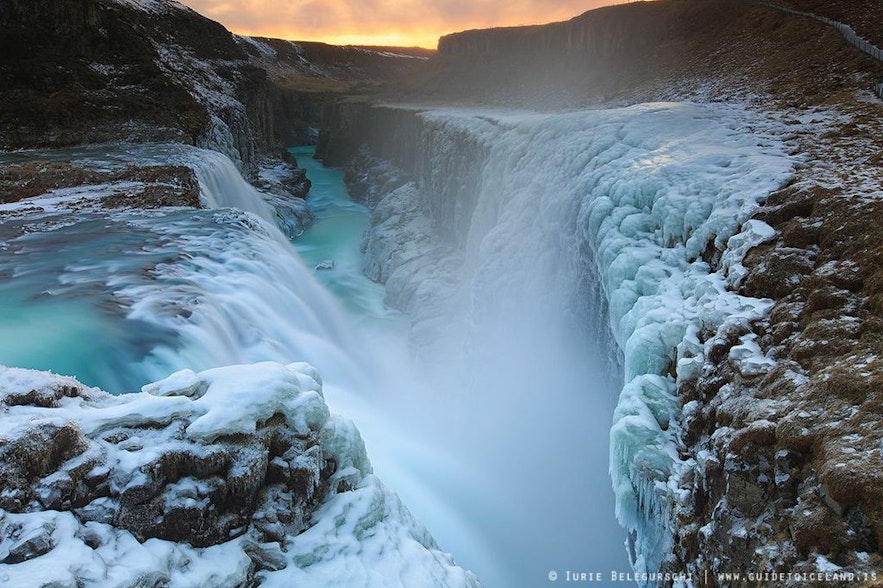 Cascade de Gullfoss en Islande