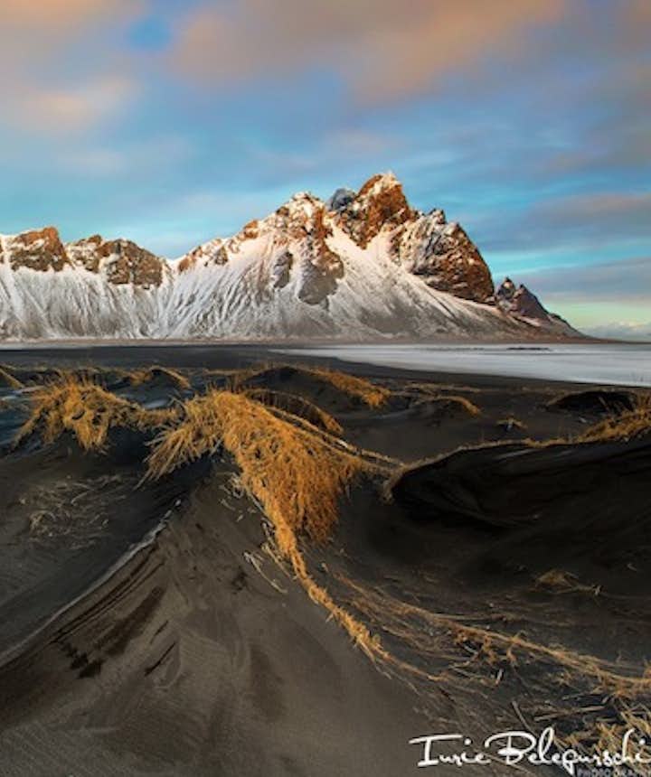 アイスランドの美しい山、ヴェストラホルン