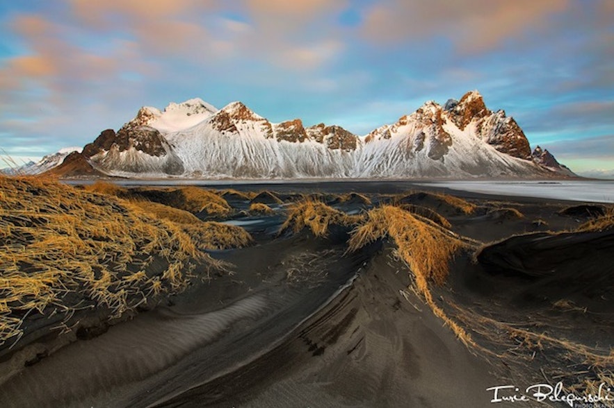 アイスランドの美しい山、ヴェストラホルン