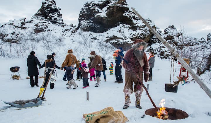 Meet The Yule Lads in Dimmuborgir, Mývatn
