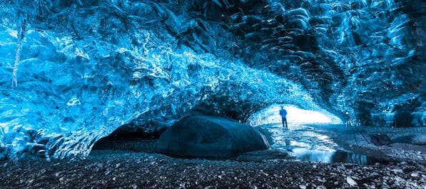Venturing into an Icelandic blue ice cave is one of the most memorable experiences available in the country.