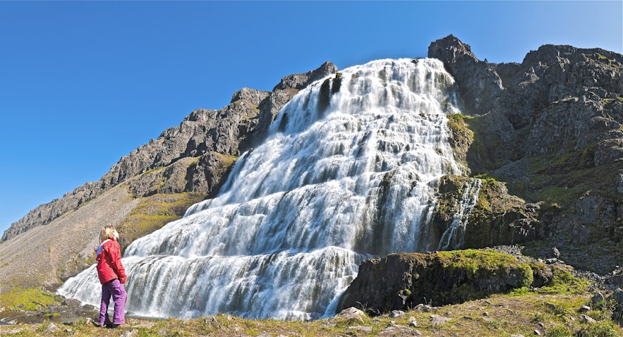 Dynjandi waterfall in the west fjords