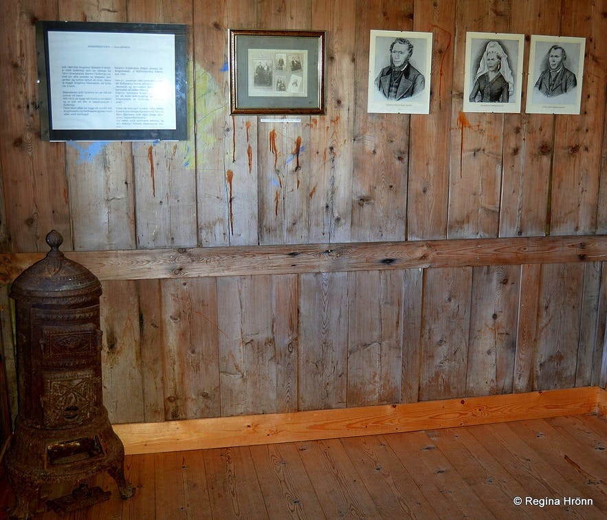 Arngrímsstofa草皮屋位于冰岛北部，是冰岛最古老的画室