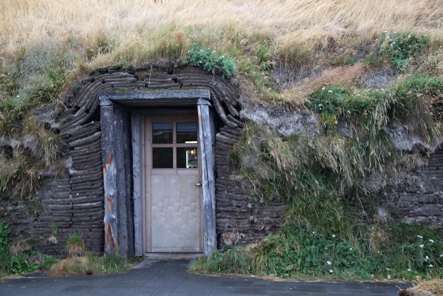 아이슬란드 잔디 주택의 문