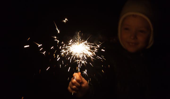 You will be given your own sparkler. Perhaps use it while you make a wish for the year ahead.