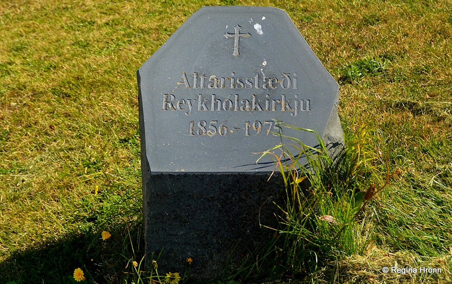 The site of the altar of the old Reykhólakirkja church