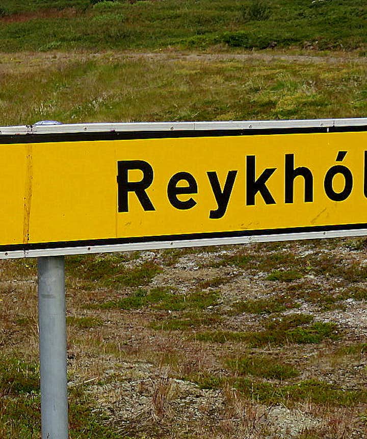 The Reykhólar road sign