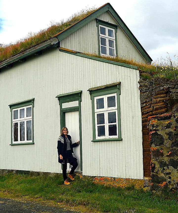 The Majestic Grænavatn Turf House at Mývatn in North-Iceland