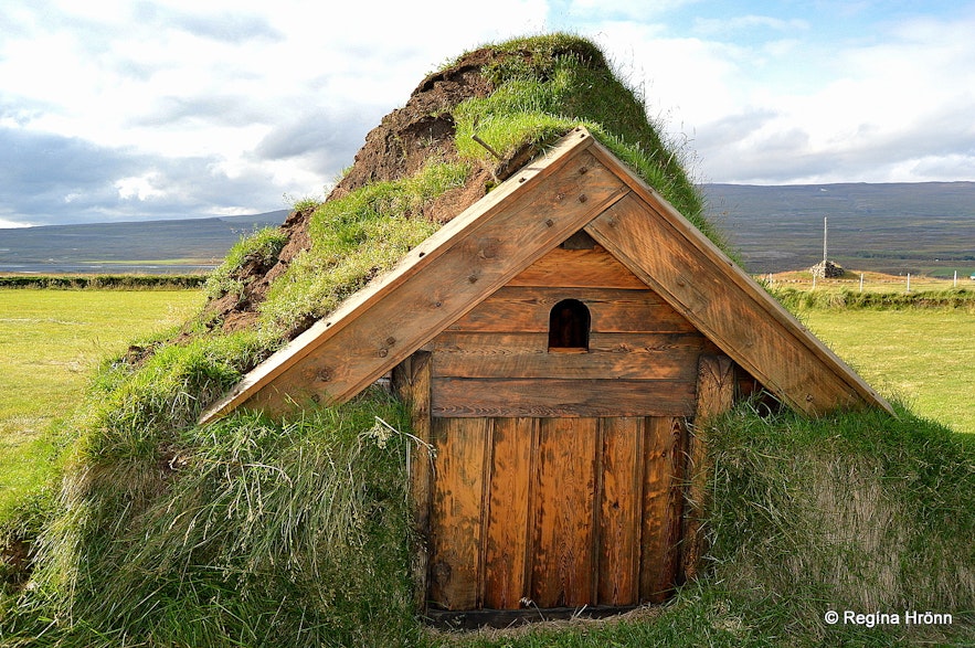 The beautiful Geirsstaðakirkja Turf Church in East-Iceland - a Replica of an old Turf Church​