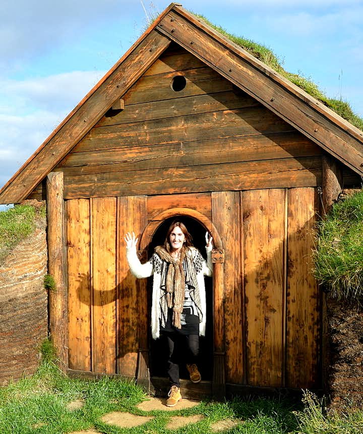 The beautiful Geirsstaðakirkja Turf Church in East Iceland - a Replica of an old Turf Church​