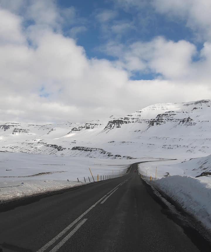 Icelandic landscape in east fjords