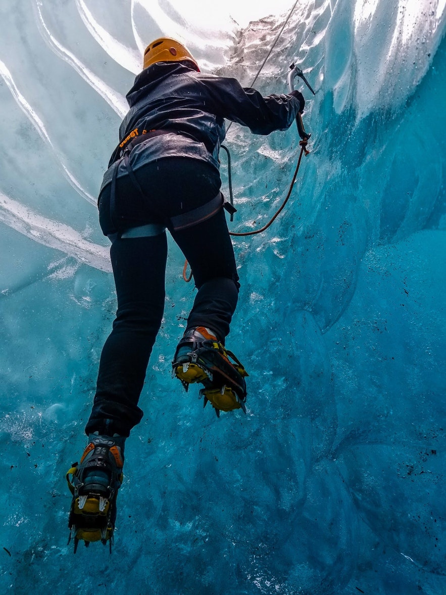 Climb Ice Wall with Icelandic Mountain Guides