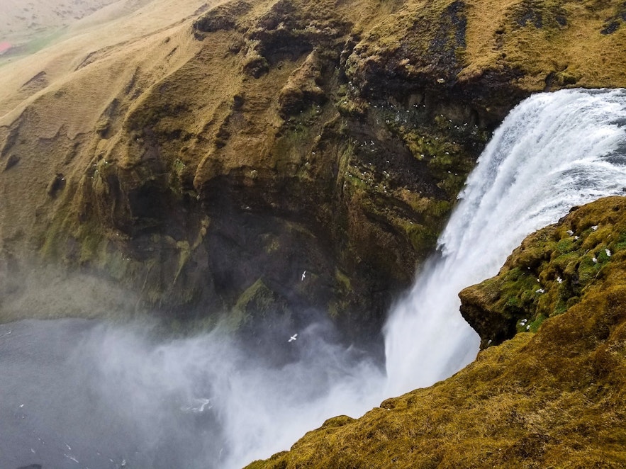 Picture from top Skogafoss Iceland Ring Road