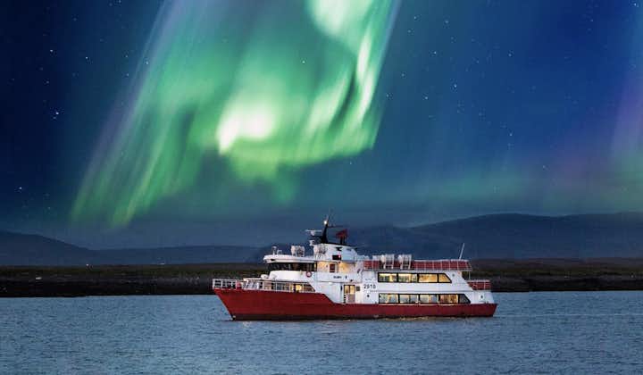 Increíble Crucero de 2 Horas con Auroras Boreales y traslado desde el Puerto de Reikiavik
