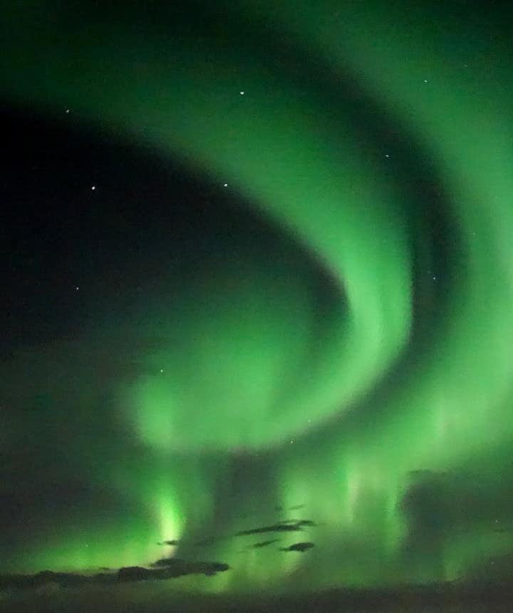 Beautiful Northern Lights in Reykjavík and Winter Activities in Iceland