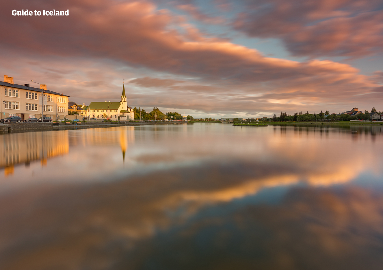 Reykjavik is a beautiful city, with Tjornin Pond at its centre.