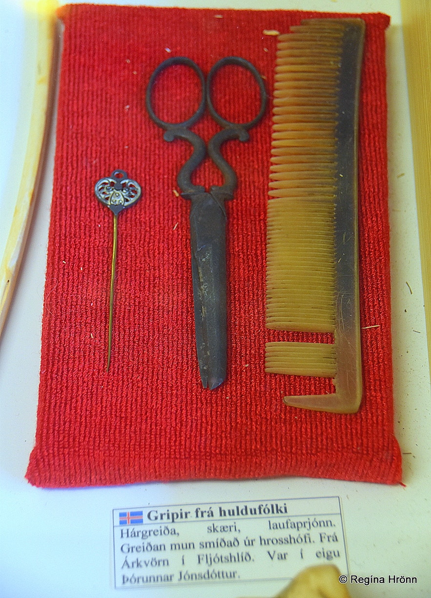Artefacts of the elves at Skógsafn museum
