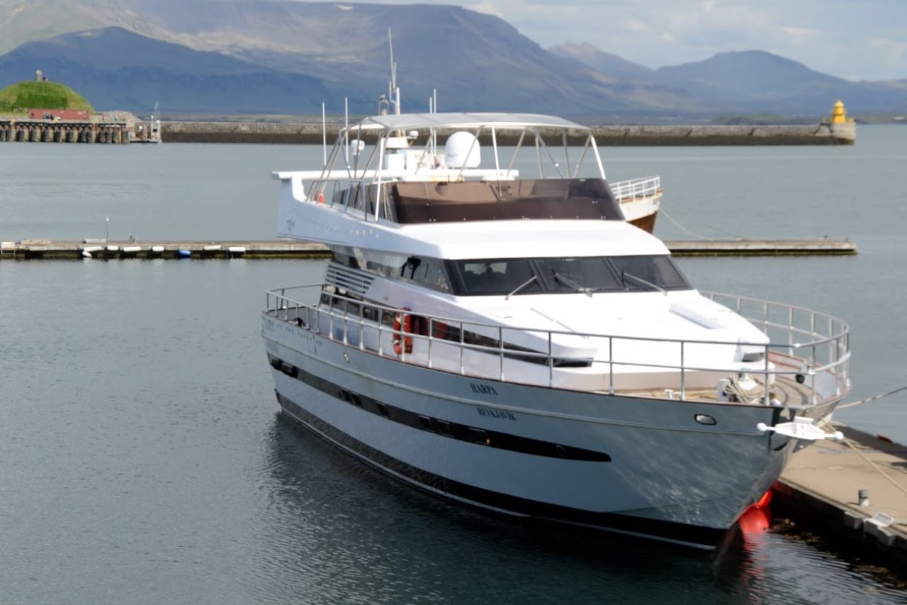 yacht in iceland