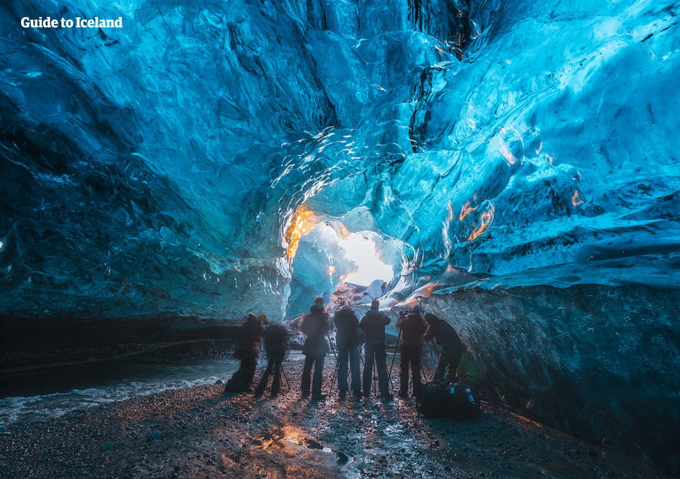Visite des grottes de glace en Islande Ice cave à Jokul