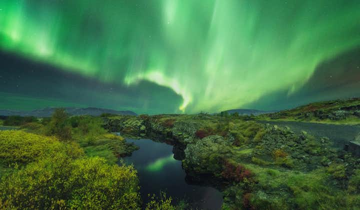 El Parque Nacional Thingvellir es un lugar maravilloso para contemplar la aurora boreal.