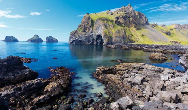 Elephant rock sits just off the coast of Heimaey, Westman Islands