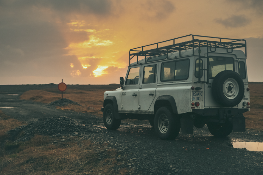 Jeep Car 4x4 sunset drive