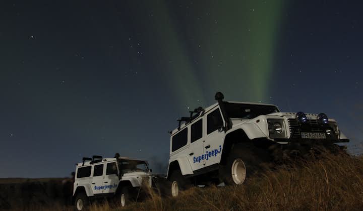Make lifelong memories on this super jeep northern lights hunting tour from Reykjavik.