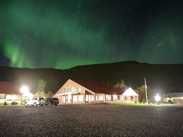 Nights at Hotel Katla give excellent views of the northern lights.