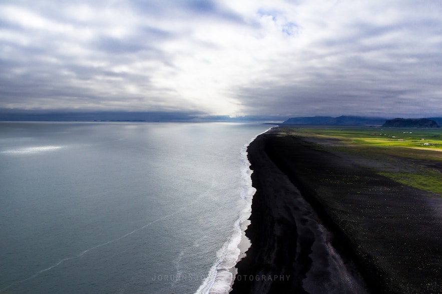 The coast from Dyrhólaey, South Iceland