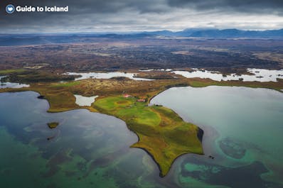 Lake Myvatn in North Iceland boasts a stunning landscape and geothermal wonders.
