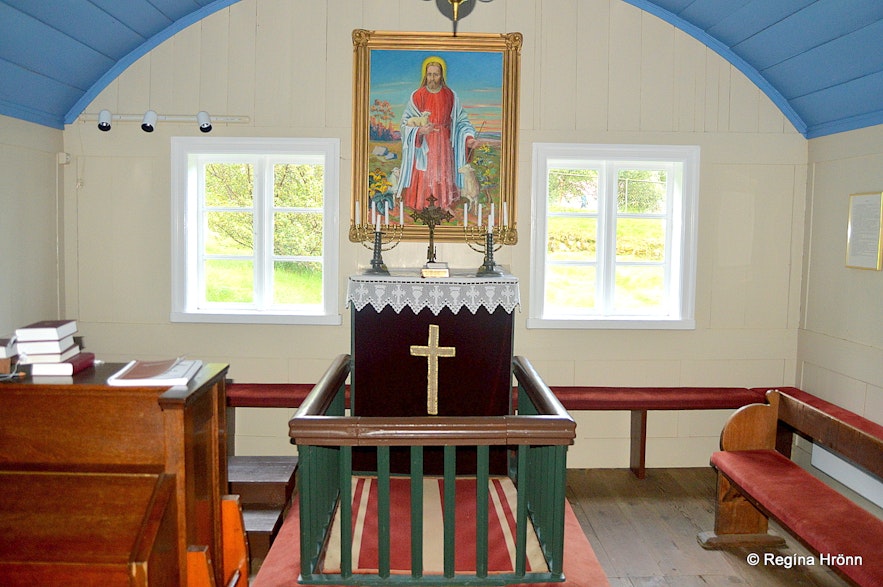 Hofskirkja Turf Church in Öræfi in South-East Iceland - the youngest one inside photo