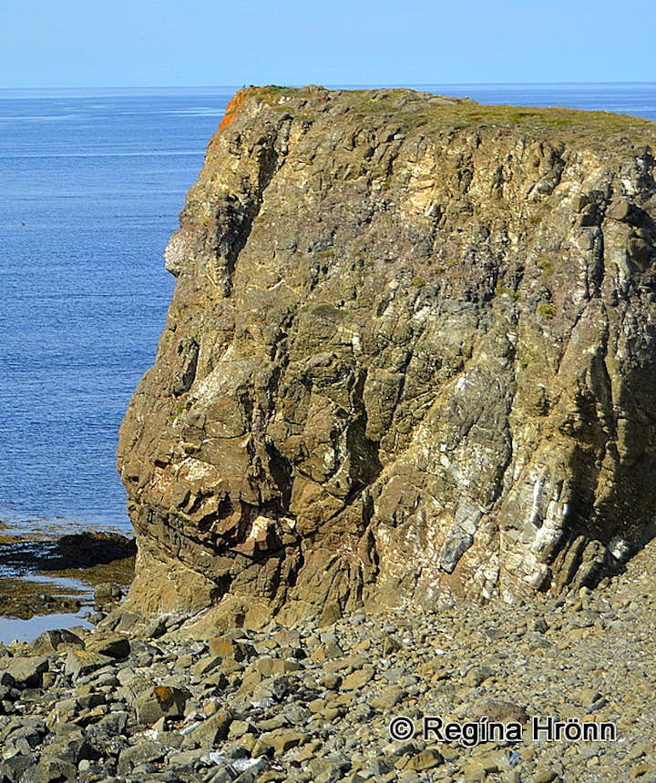 Gatanöf arch-rock on Bakkahöfði cape North-Iceland