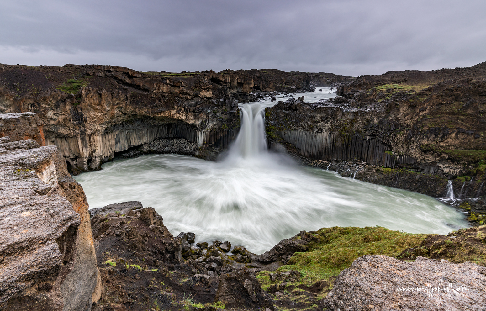 Aldeyjarfoss waterfall in the northern highlands