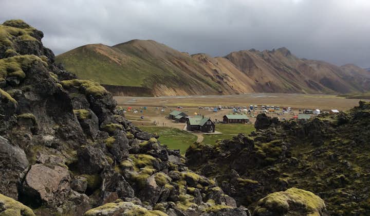Landmannalaugar in the Highlands boasts a variety of different colours and landscapes